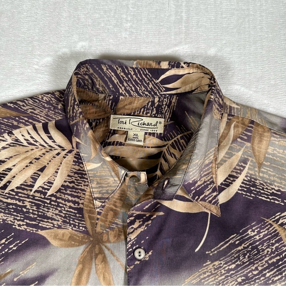 Tori Richard Honolulu Shirt Men Size XL Short Sleeve Hawaiian 100% Cotton Lawn - Picture 3 of 11